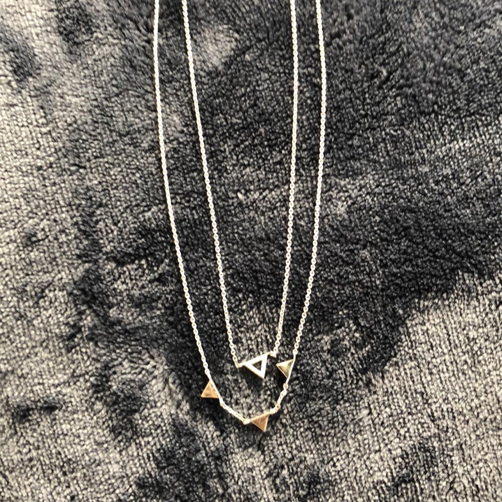 Gorjana silver double strand necklace
